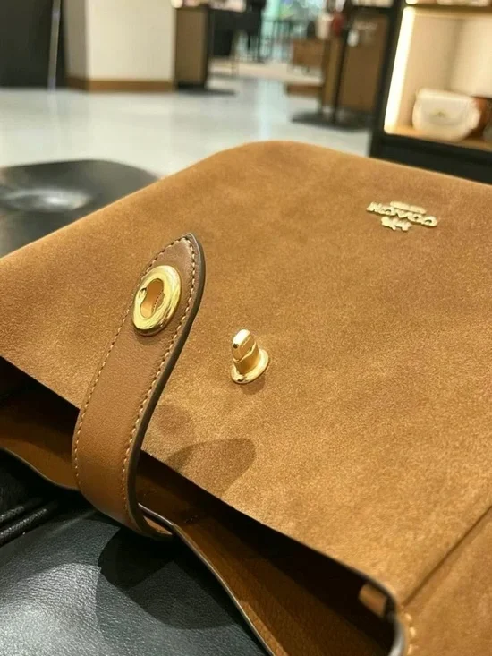 NWT COACH Hadley Convertible Crossbody Bag In Suede - Picture 8 of 8